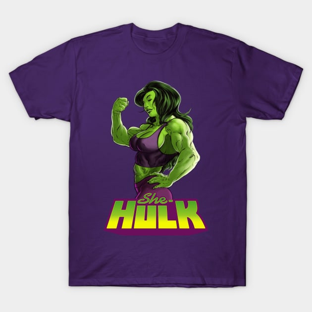 SHE-HULK T-Shirt by bi_sketch